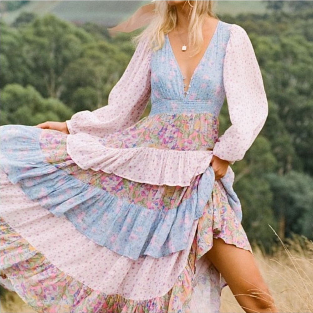 Spell & the Gypsy Collective Dolly Ra Ra Gown - size S
